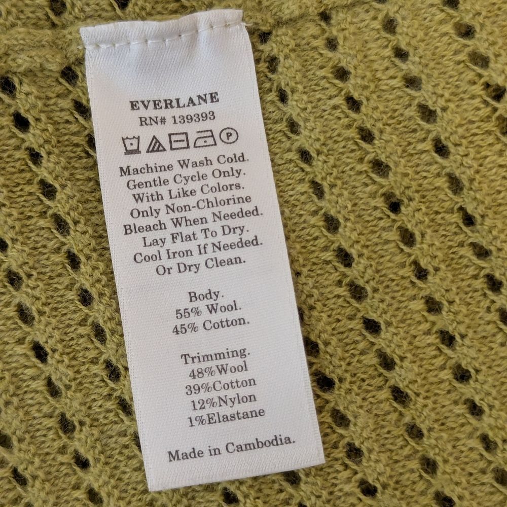 Everlane Preppy Academia Normcore Sporty Cozy Coastal Cowgirl Quiet Luxury Top M - Picture 10 of 11
